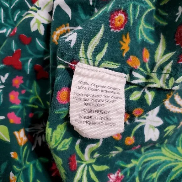 PrintFresh Pajama Top M Unicorn's Garden Juniper Organic Cotton Short Sleeve - Picture 13 of 13